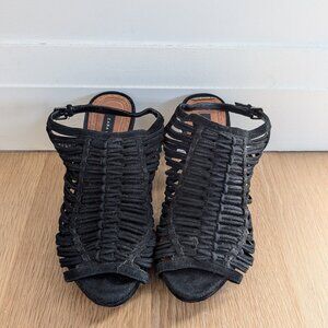 Zara caged kitten heels